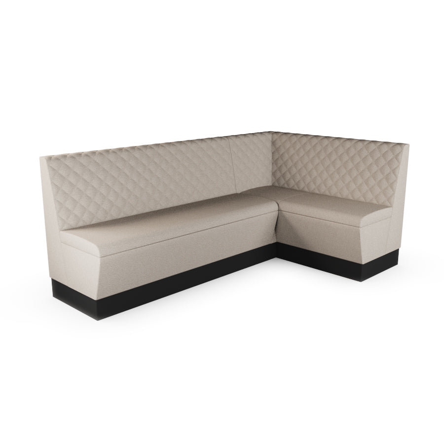 Large Corner Booth Set - Quilted Back