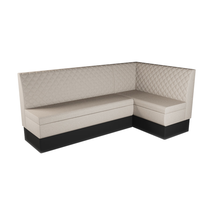 Large Corner Booth Set - Quilted Back