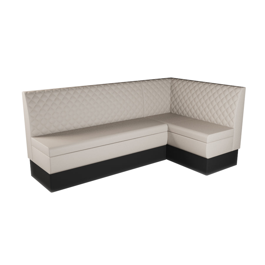 Large Corner Booth Set - Quilted Back