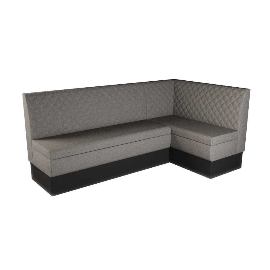 Large Corner Booth Set - Quilted Back