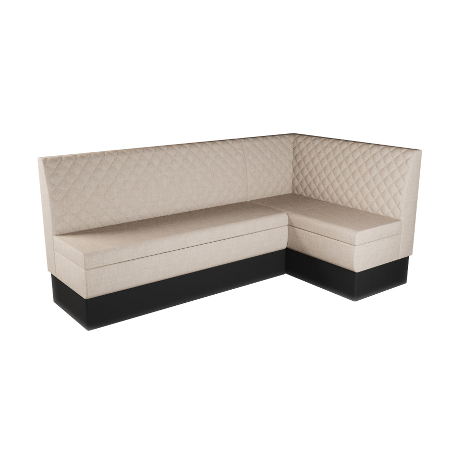 Large Corner Booth Set - Quilted Back