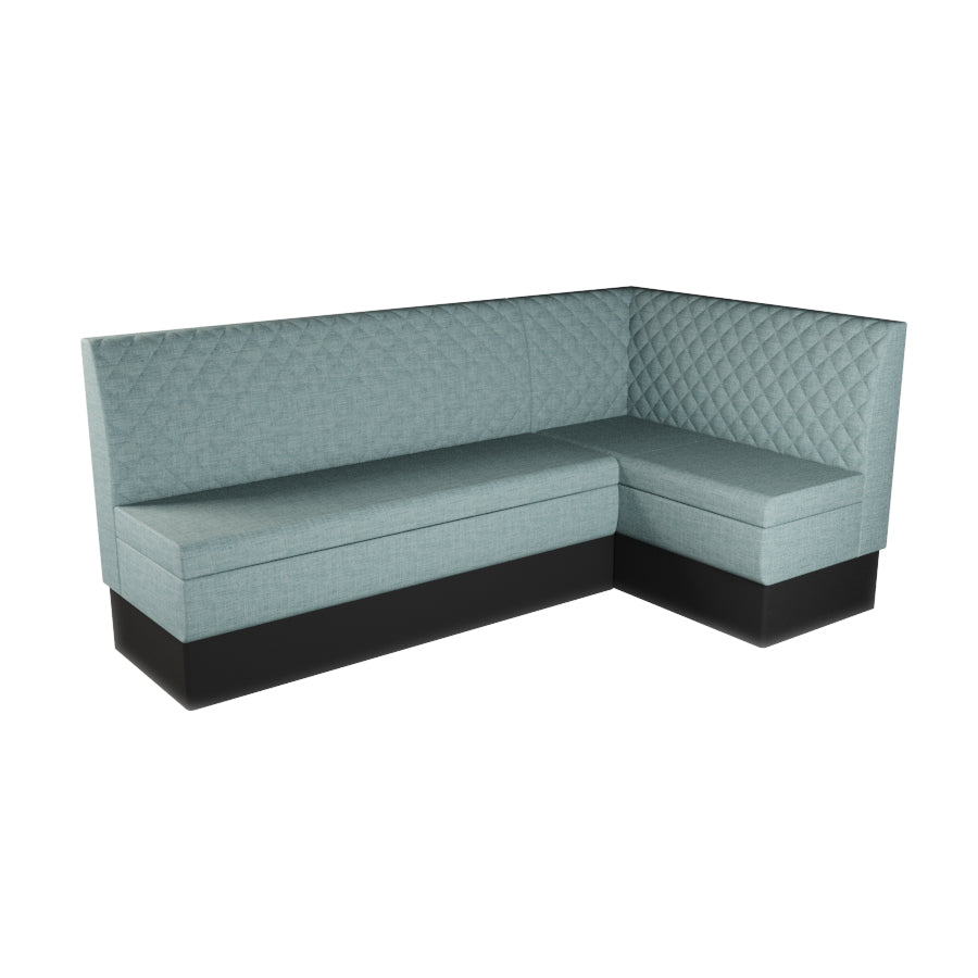 Large Corner Booth Set - Quilted Back