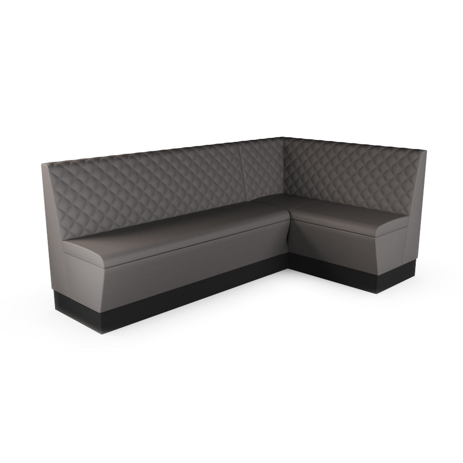 Large Corner Booth Set - Quilted Back