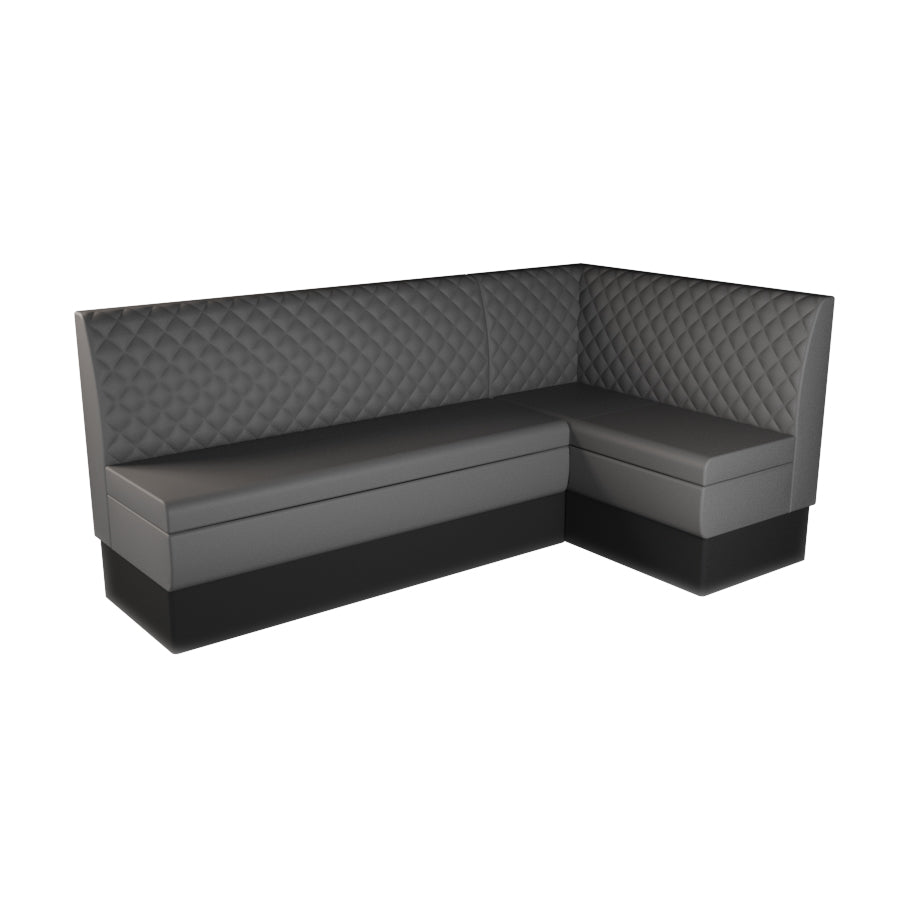 Large Corner Booth Set - Quilted Back