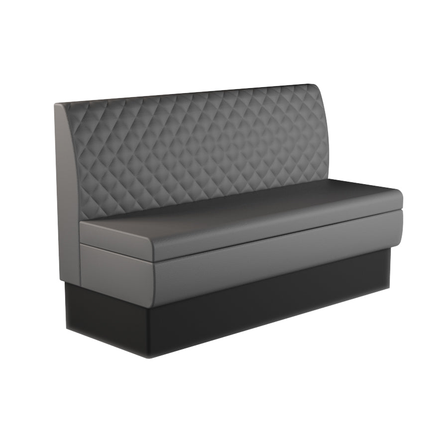 Quilted Straight Booth Seat - 1500mm Large Unit