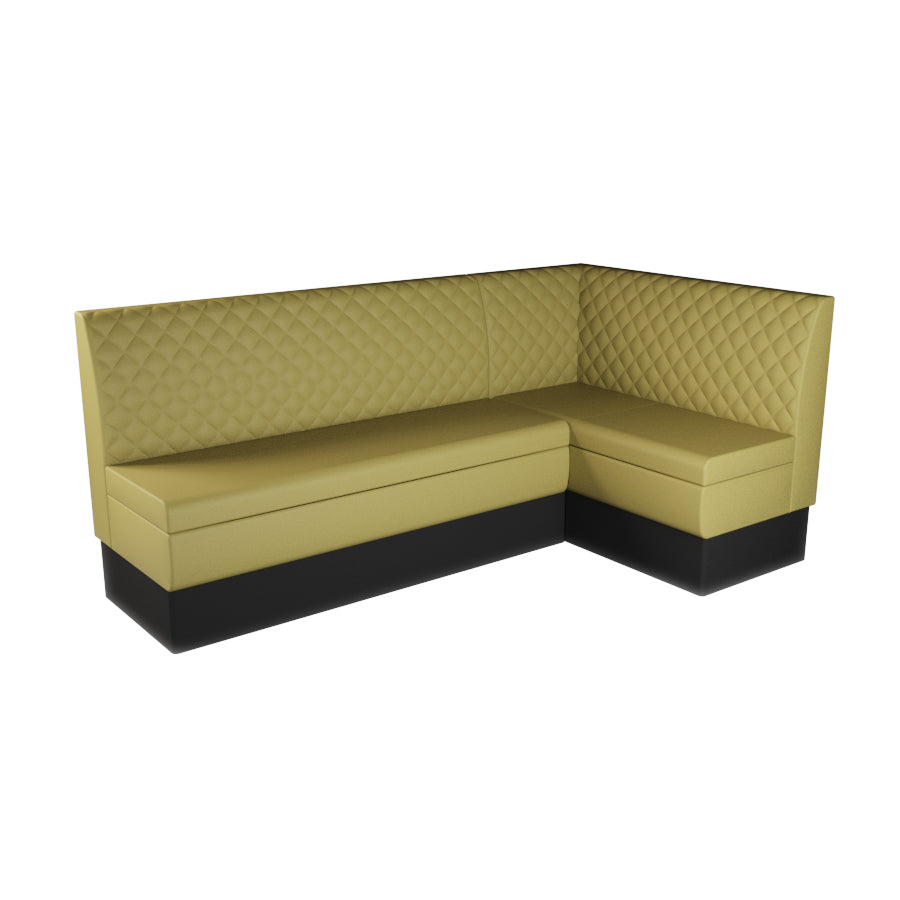 Large Corner Booth Set - Quilted Back