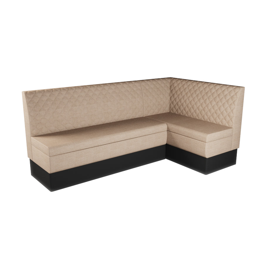 Large Corner Booth Set - Quilted Back