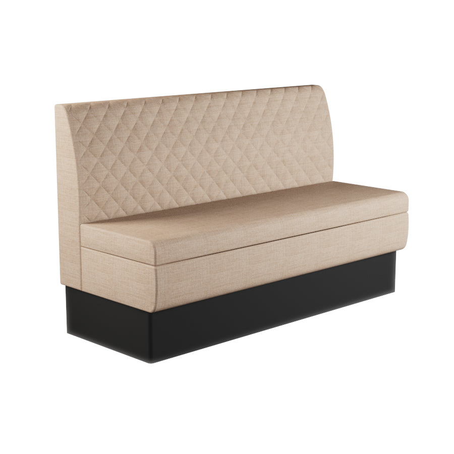 Quilted Straight Booth Seat - 1500mm Large Unit