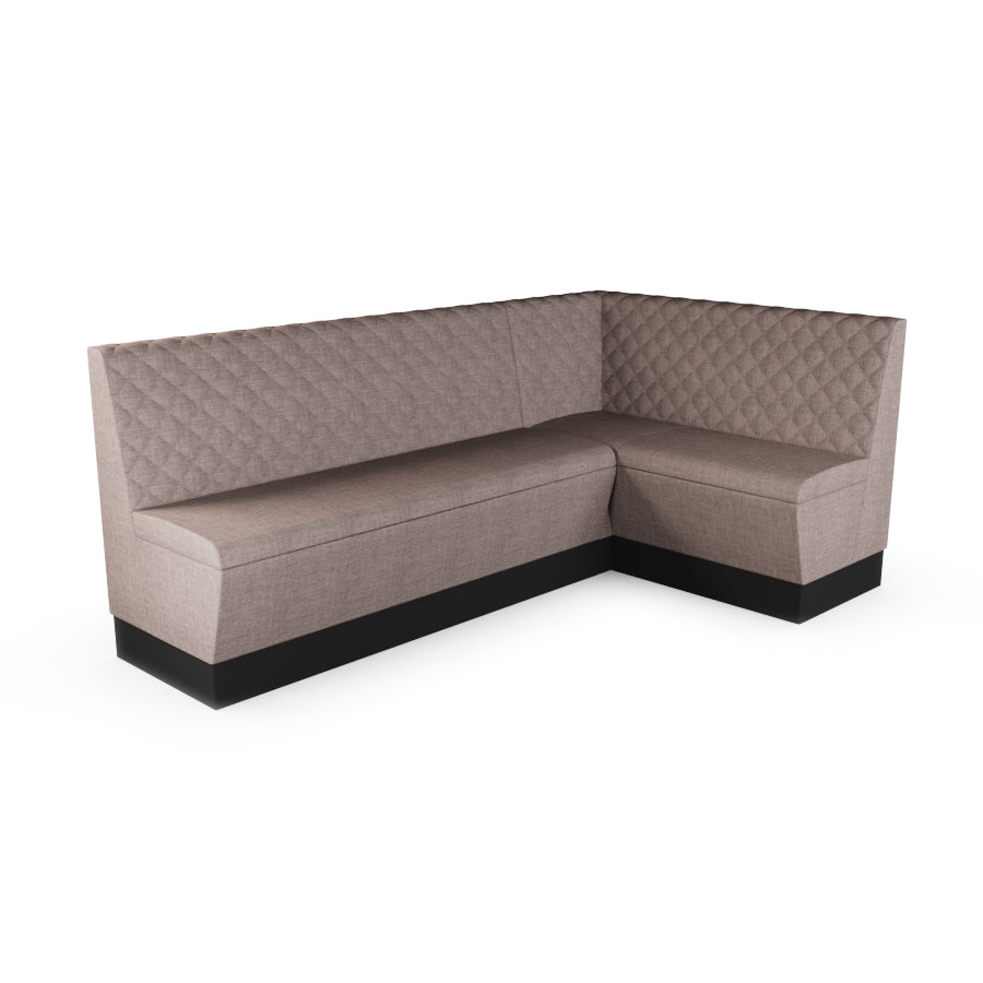 Large Corner Booth Set - Quilted Back