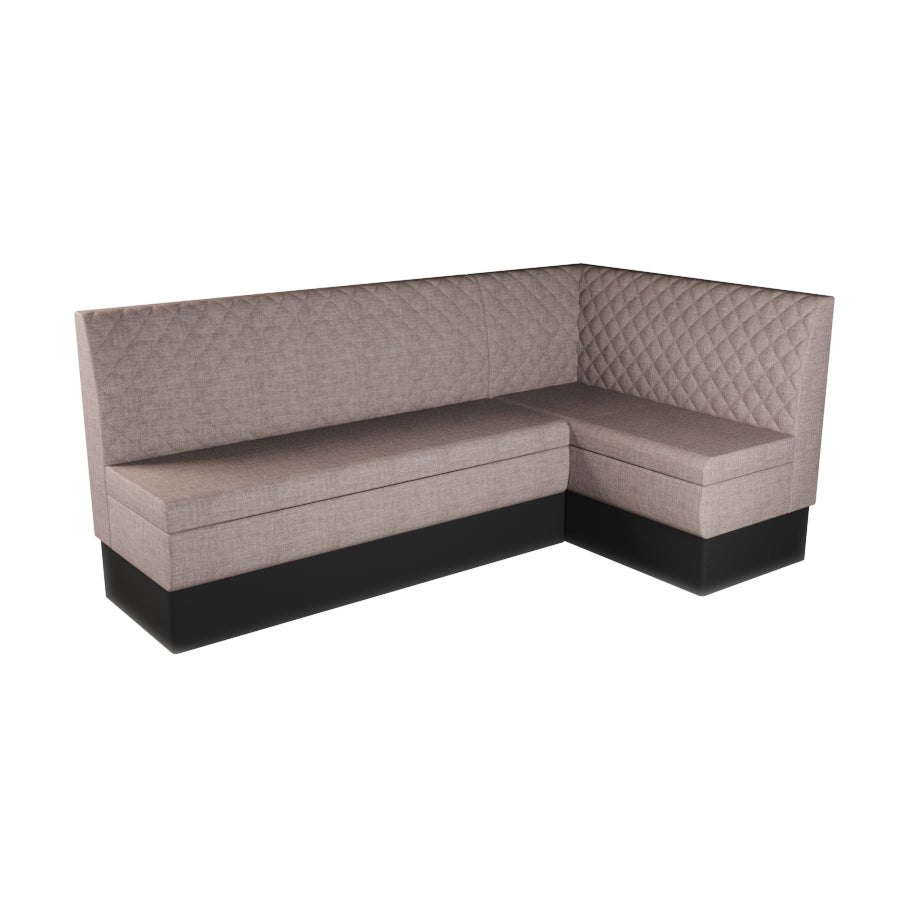 Large Corner Booth Set - Quilted Back