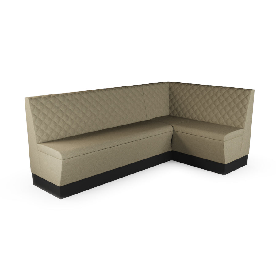 Large Corner Booth Set - Quilted Back