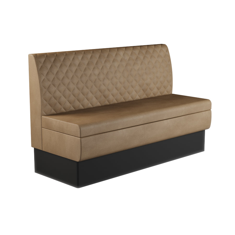 Quilted Straight Booth Seat - 1500mm Large Unit