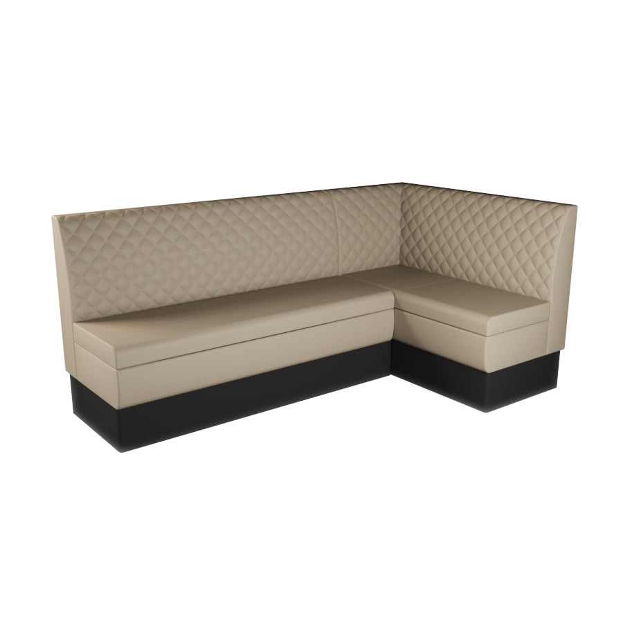 Large Corner Booth Set - Quilted Back