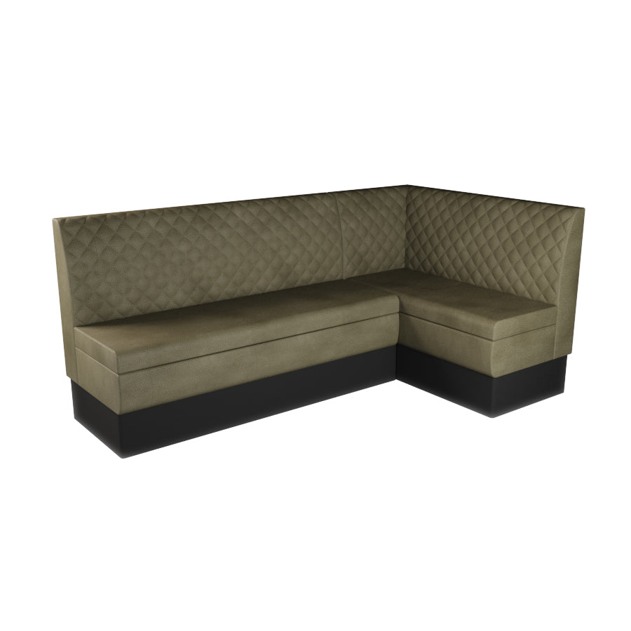 Large Corner Booth Set - Quilted Back
