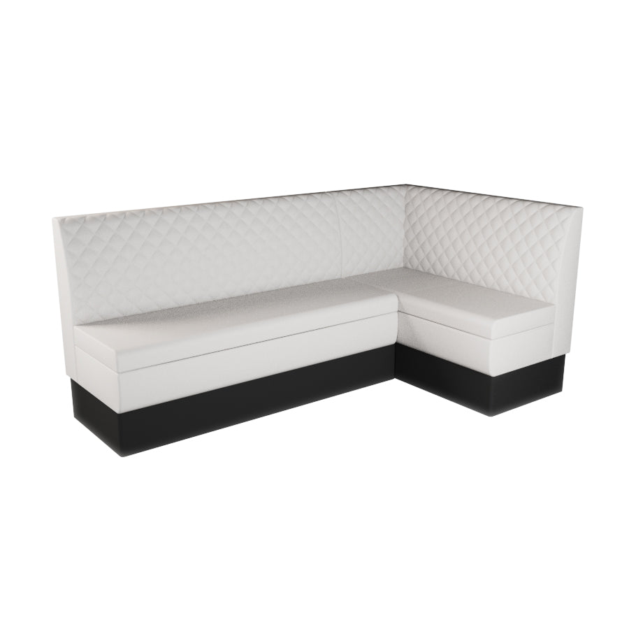 Large Corner Booth Set - Quilted Back