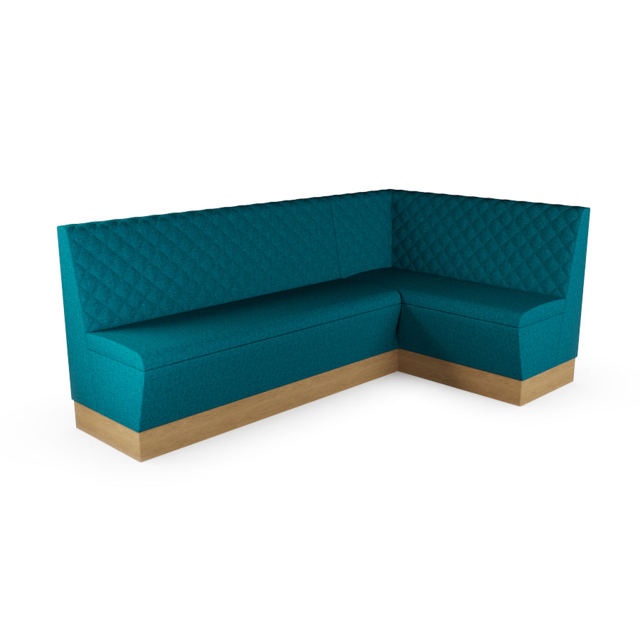 Large Corner Booth Set - Quilted Back