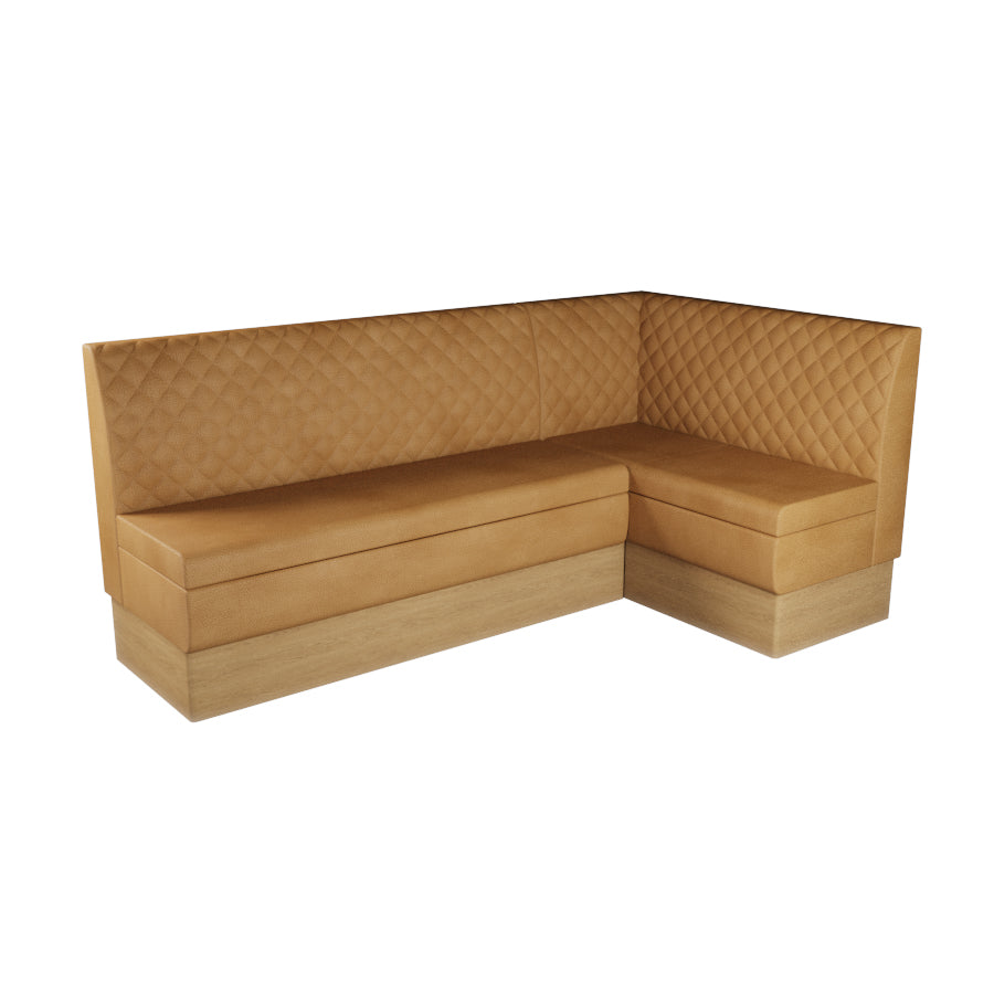 Large Corner Booth Set - Quilted Back