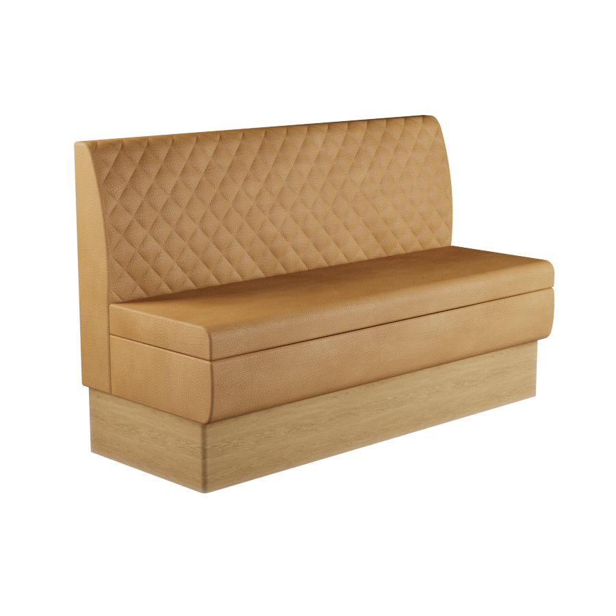 Quilted Straight Booth Seat - 1500mm Large Unit