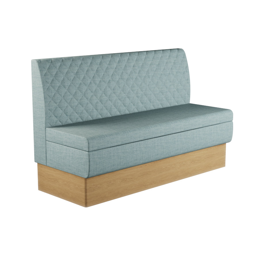 Quilted Straight Booth Seat - 1500mm Large Unit