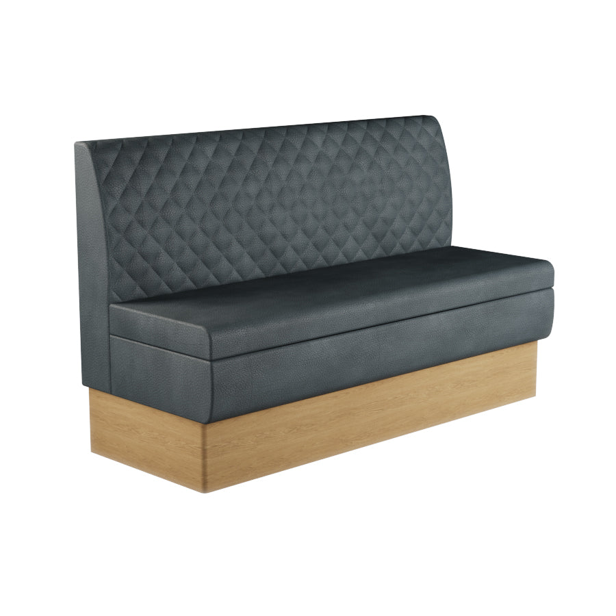 Quilted Straight Booth Seat - 1500mm Large Unit