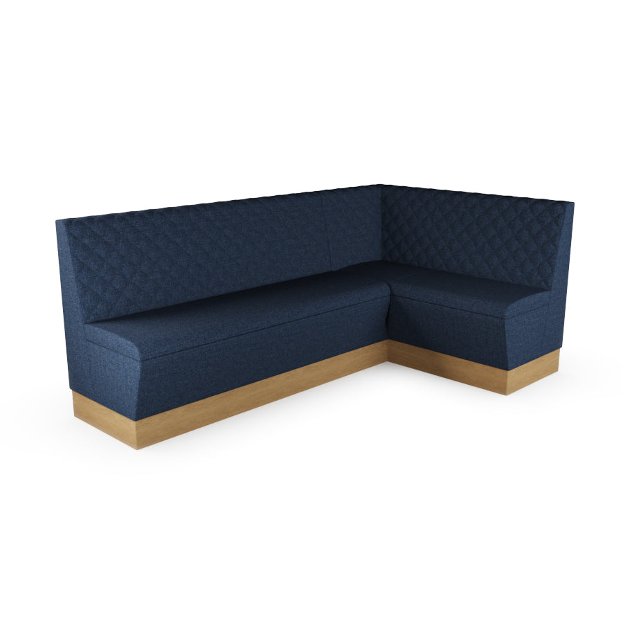 Large Corner Booth Set - Quilted Back