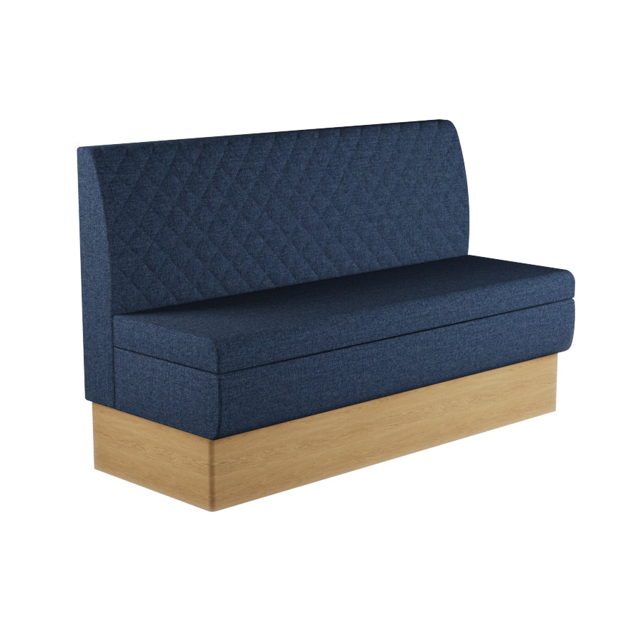 Quilted Straight Booth Seat - 1500mm Large Unit