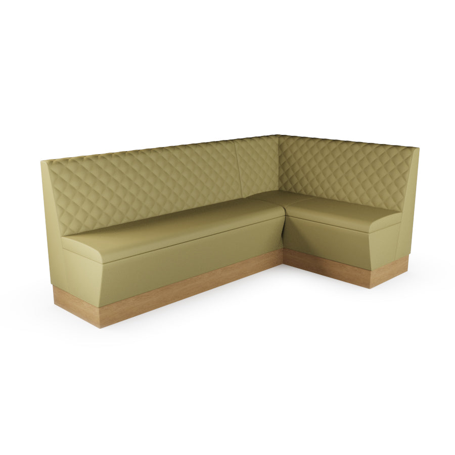 Large Corner Booth Set - Quilted Back