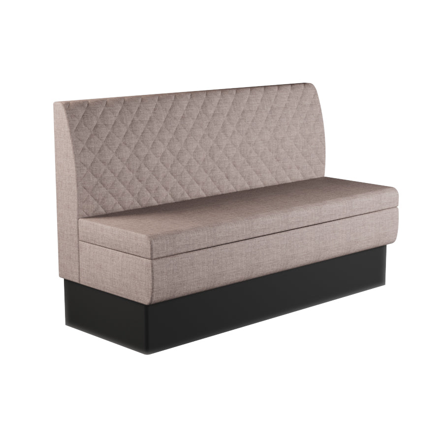 Quilted Straight Booth Seat - 1500mm Large Unit