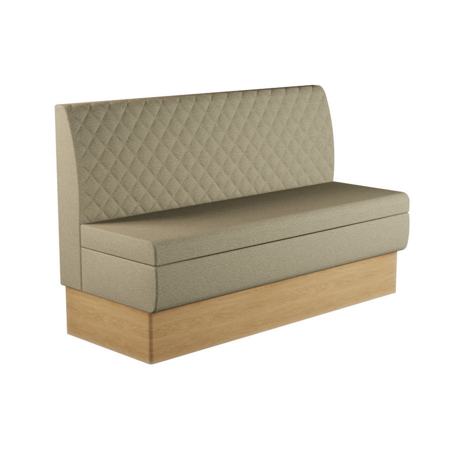 Quilted Straight Booth Seat - 1500mm Large Unit