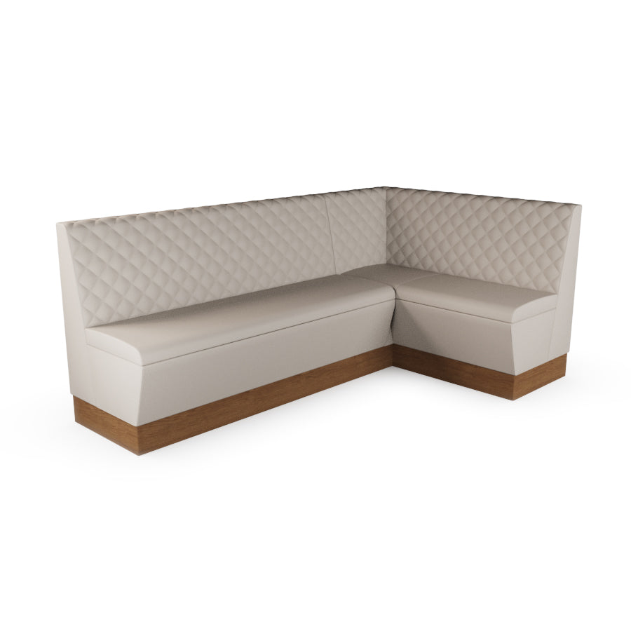 Large Corner Booth Set - Quilted Back