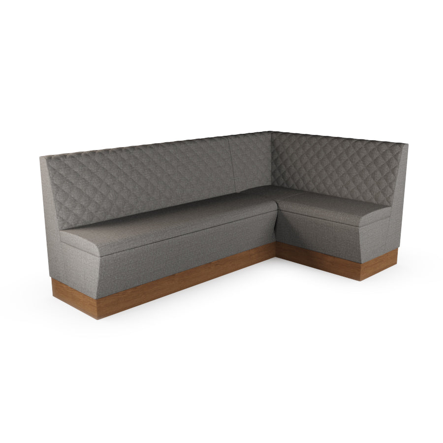Large Corner Booth Set - Quilted Back