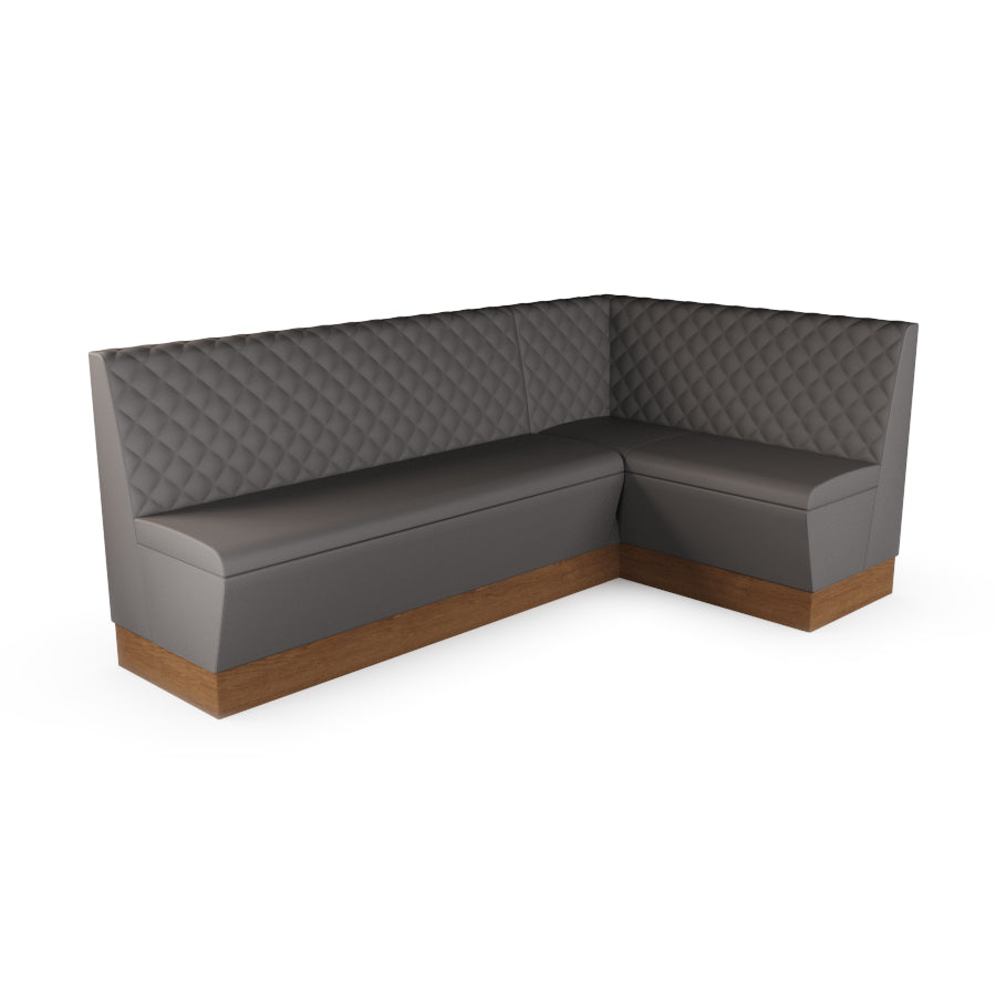Large Corner Booth Set - Quilted Back