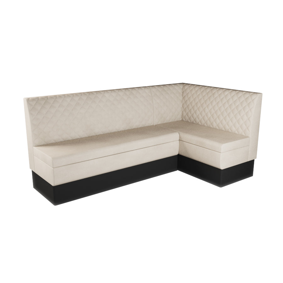 Large Corner Booth Set - Quilted Back