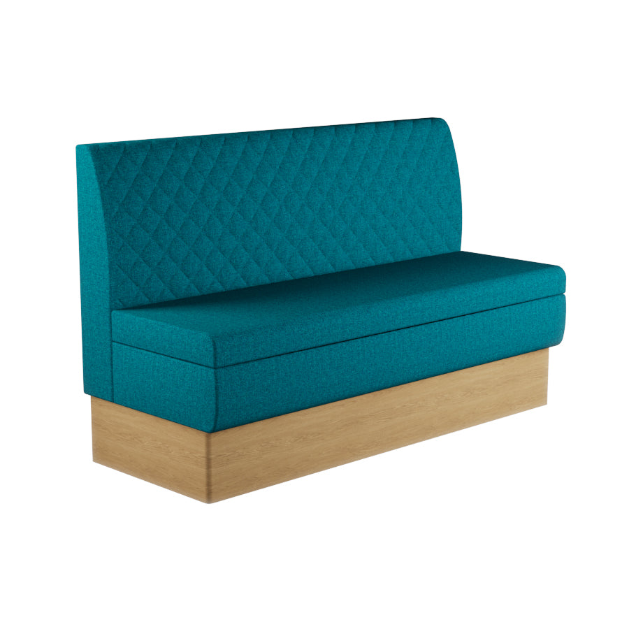 Quilted Straight Booth Seat - 1500mm Large Unit