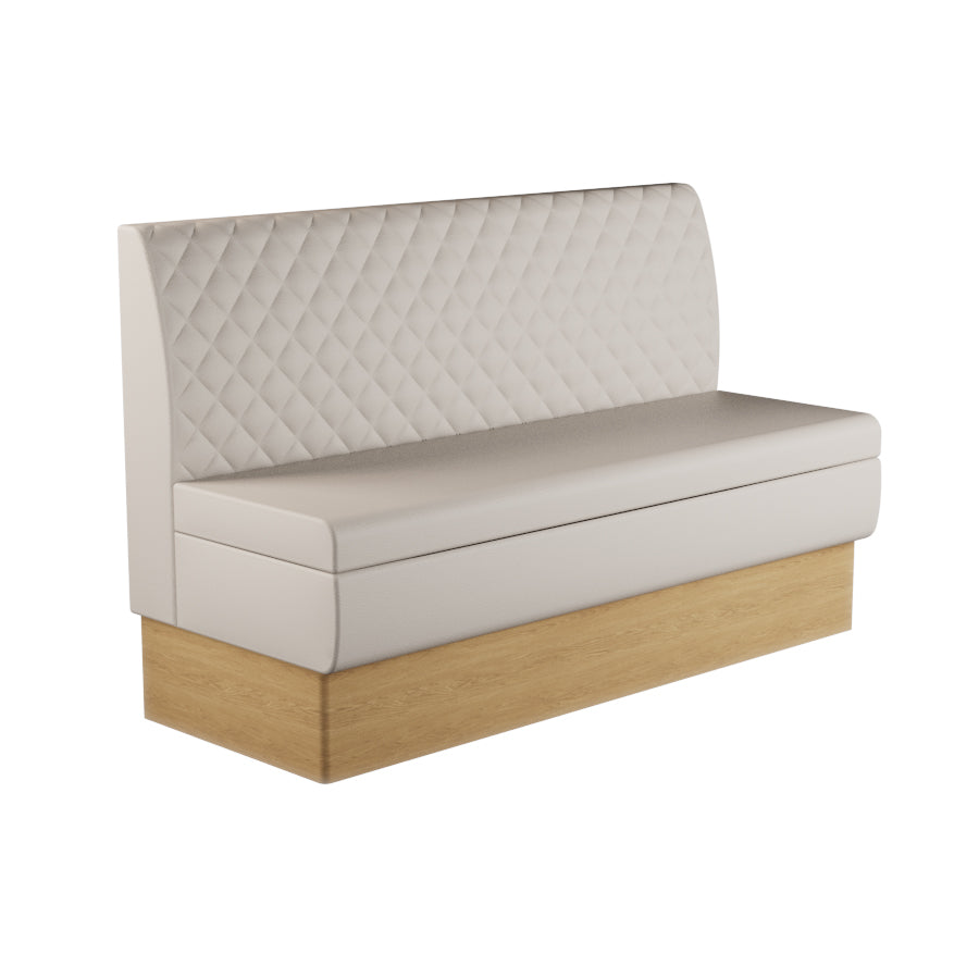 Quilted Straight Booth Seat - 1500mm Large Unit