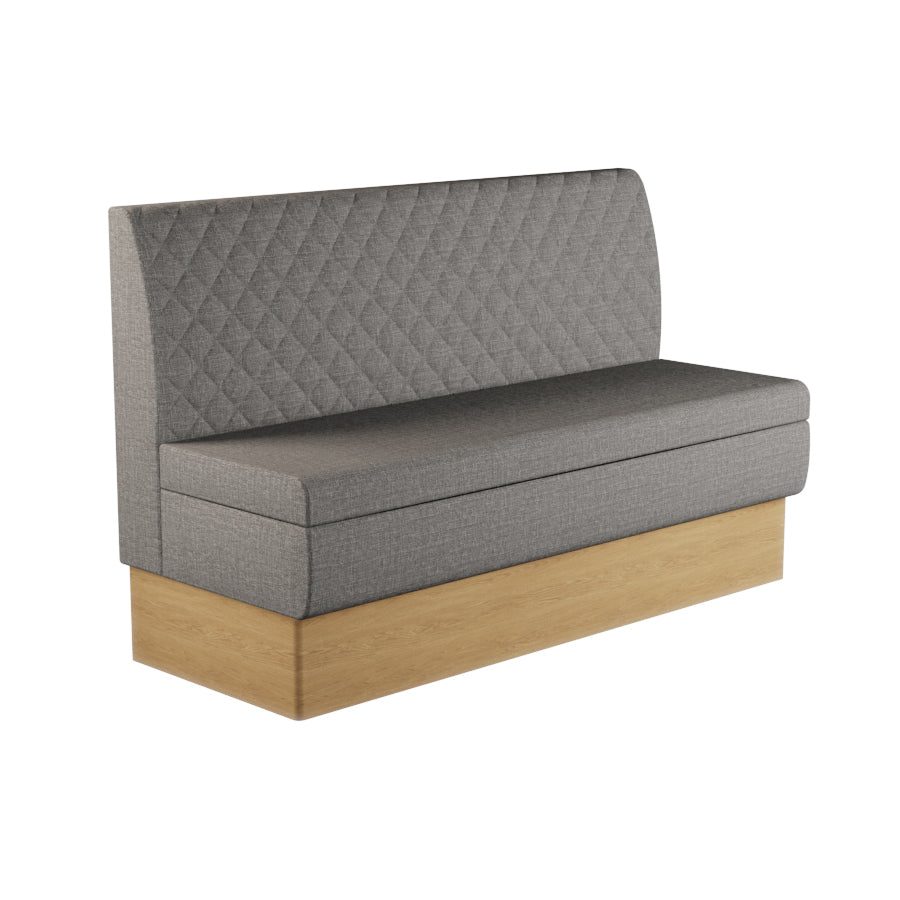 Quilted Straight Booth Seat - 1500mm Large Unit