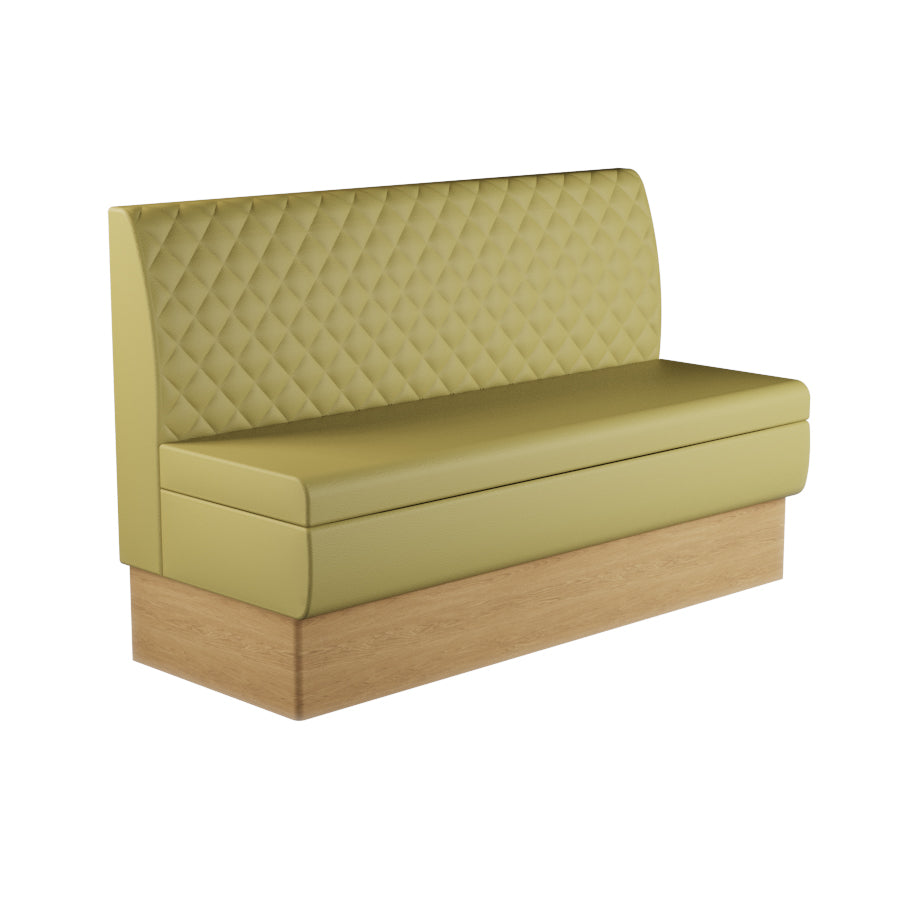 Quilted Straight Booth Seat - 1500mm Large Unit