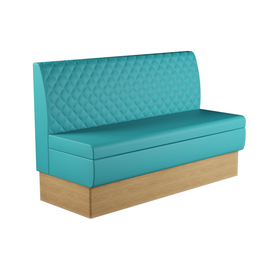 Quilted Straight Booth Seat - 1500mm Large Unit