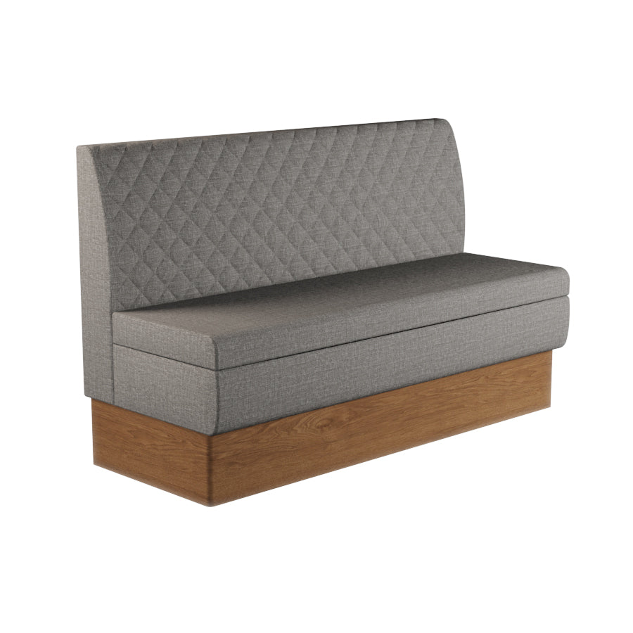 Quilted Straight Booth Seat - 1500mm Large Unit