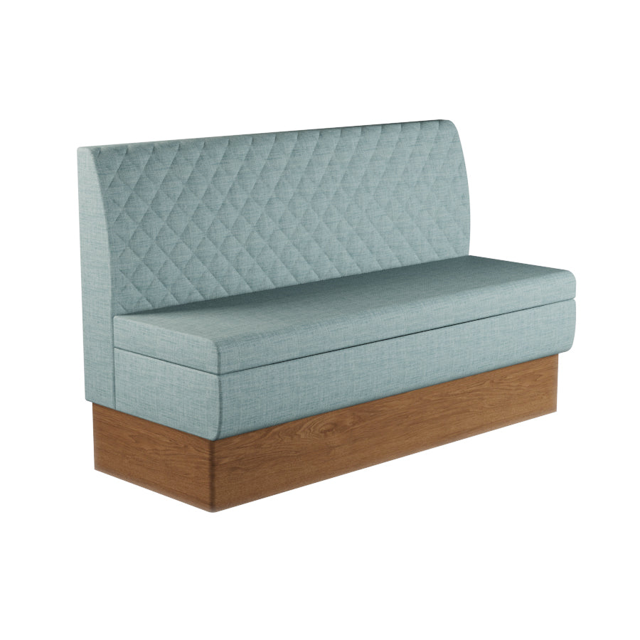 Quilted Straight Booth Seat - 1500mm Large Unit