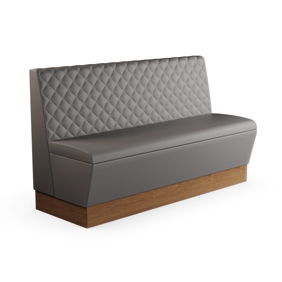 Quilted Straight Booth Seat - 1500mm Large Unit
