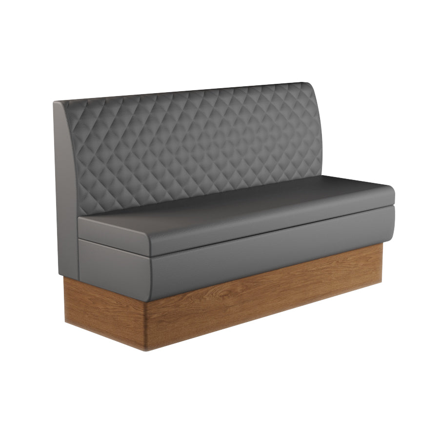 Quilted Straight Booth Seat - 1500mm Large Unit