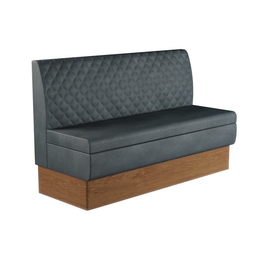 Quilted Straight Booth Seat - 1500mm Large Unit
