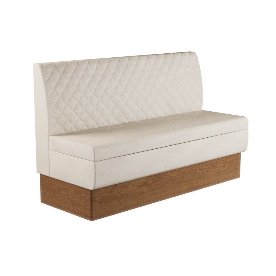 Quilted Straight Booth Seat - 1500mm Large Unit