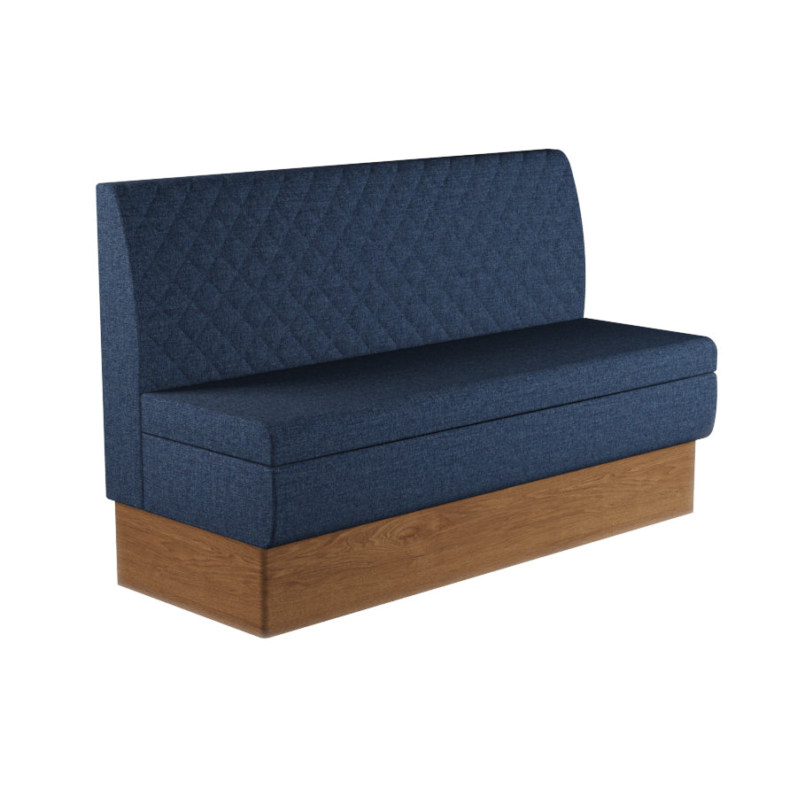 Quilted Straight Booth Seat - 1500mm Large Unit
