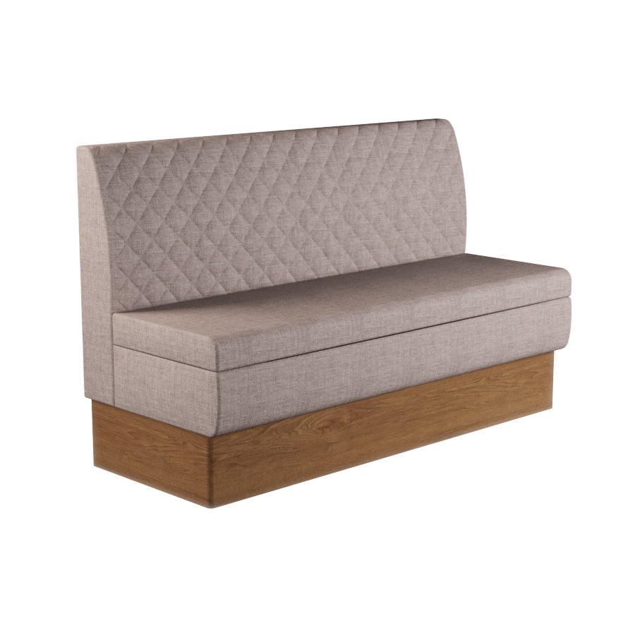 Quilted Straight Booth Seat - 1500mm Large Unit
