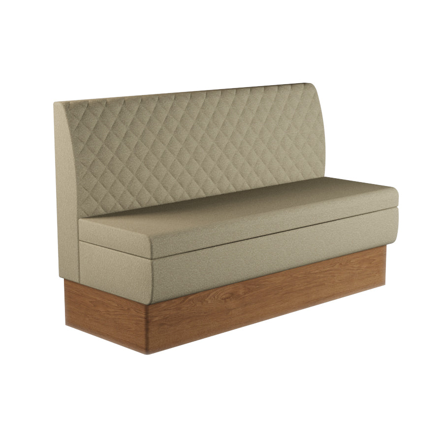 Quilted Straight Booth Seat - 1500mm Large Unit