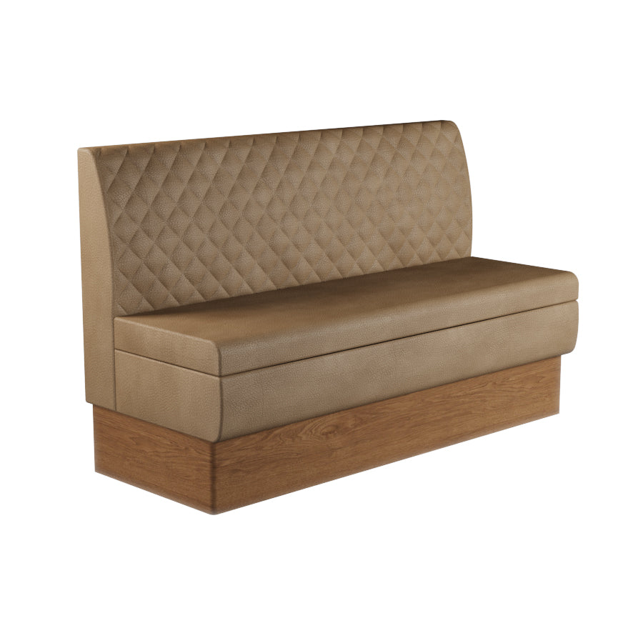 Quilted Straight Booth Seat - 1500mm Large Unit