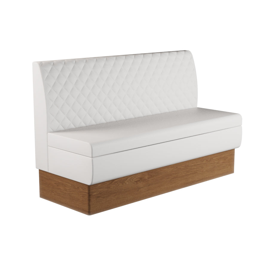 Quilted Straight Booth Seat - 1500mm Large Unit