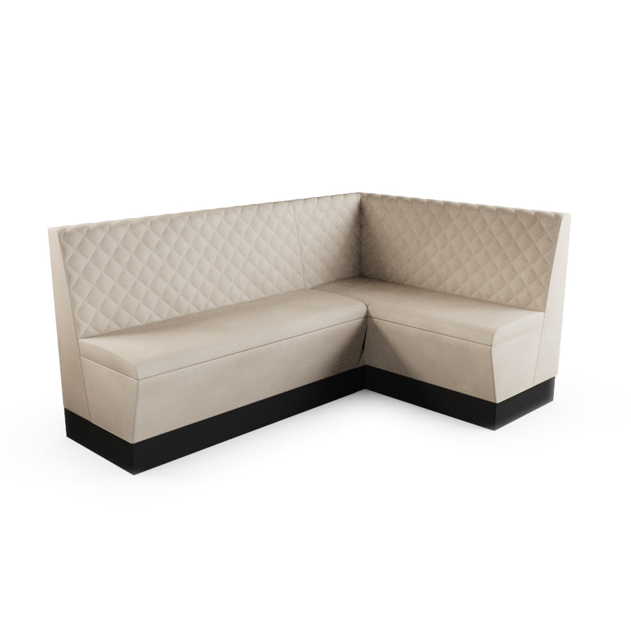Medium Corner Booth Set - Quilted Back